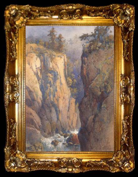framed  Percy Gray Rogue River Gorge (mk42), ta009-2